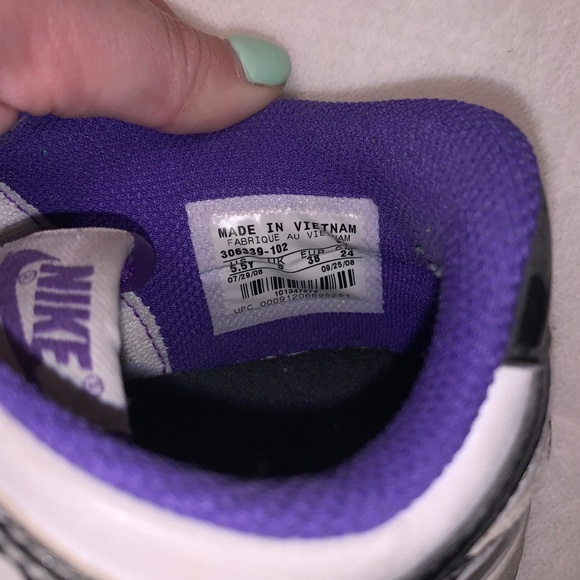 Nike Dunk Low Dalmatian Cow Print Purple Release - Picture 4 of 4